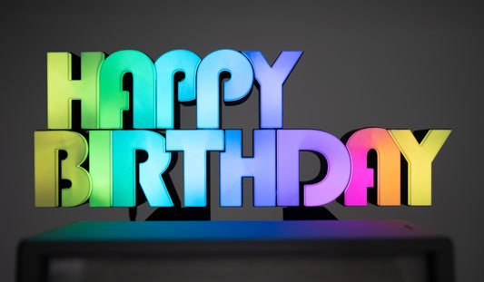 Happy birthday RGB LED